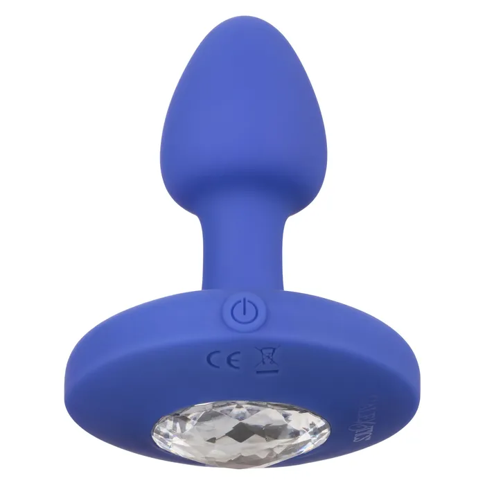 CalExotics Anal Cheeky Gems Small Rechargeable Vibrating Probe Vibrating Probe Blue