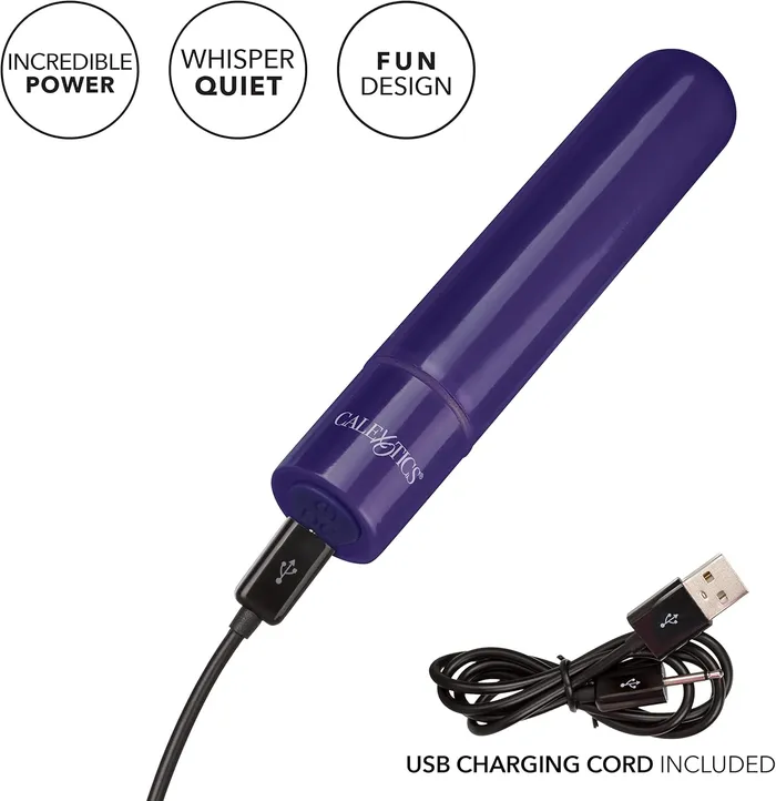 Calexotics Vibrators | Calexotics Tiny Teasers Bullet Purple Rechargeable Vibe Massager Vibrator Calexotics Vibrators | Calexotics Tiny Teasers Bullet Purple Rechargeable Vibe Massager Vibrator