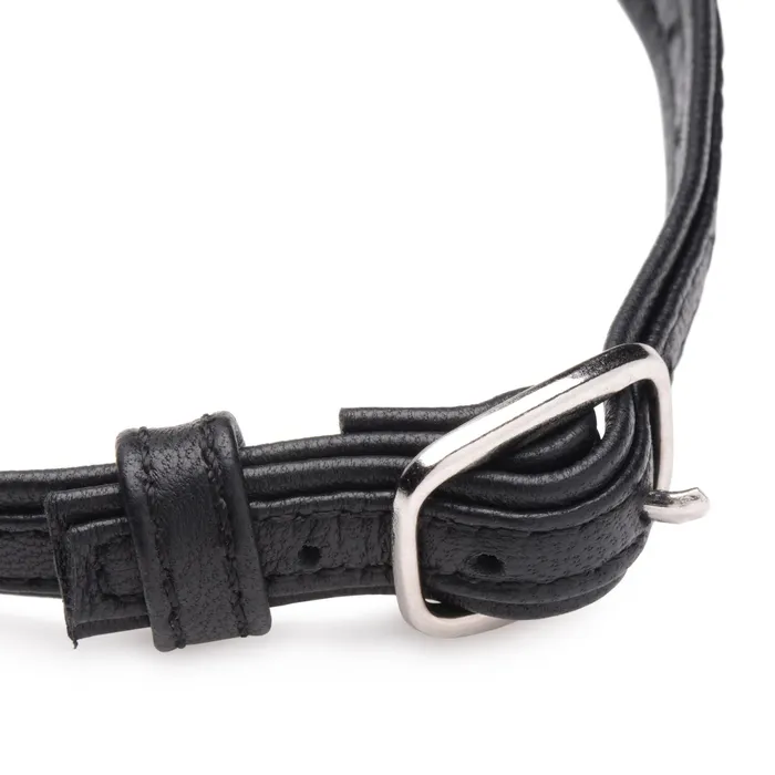 Dildos | Heart Lock Leather Choker with Lock and Key - Master Series