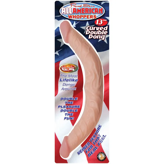 Dildos | Nasswalk Toys All American Whopper Curved Double Dong Dildos | Nasswalk Toys All American Whopper Curved Double Dong