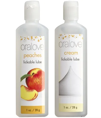 Doc Johnson Vibrators Oral Love Dynamic Duo Peaches and Cream