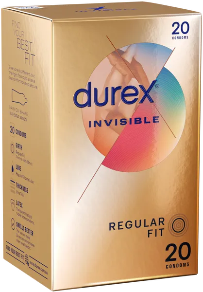 Durex Anal | Invisible - Regular Fit 20's