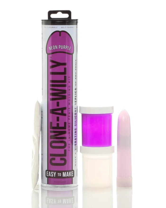 Vibrators CloneaWilly Kit Neon Purple CloneaWilly