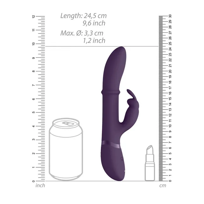 Vive Halo - Purple 24.5 cm USB Rechargeable Rabbit Vibrator | Shots Toys Vibrators Vive Halo - Purple 24.5 cm USB Rechargeable Rabbit Vibrator | Shots Toys Vibrators