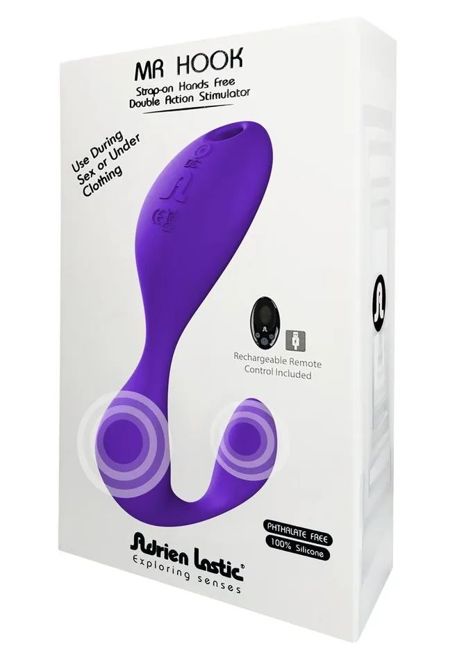 Adrien Lastic Mr. Hook Rechargeable Silicone Dual Vibrator | Female Sex Toys