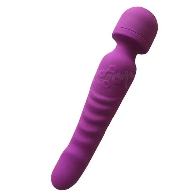 Blissful Delirium Vibrators Heated Dual Sided Wand Massager