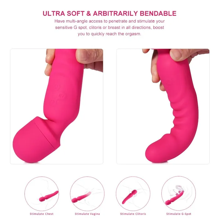 Blissful Delirium Vibrators | Heated & Dual Sided Wand Massager