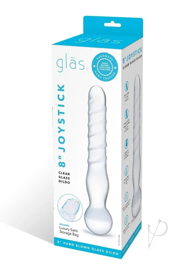 Dildos | Glas Joystick Textured Glass Dildo