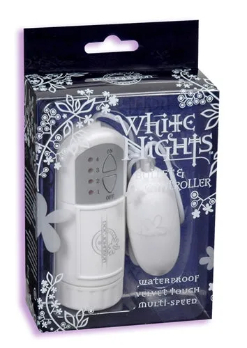 Doc Johnson Vibrators | White Nights Bullet and Controller - White