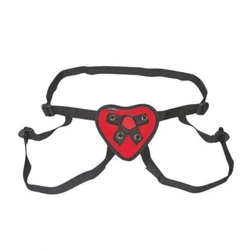 Female Sex Toys | Lux Fetish Lux Fetish Red Heart Strap On Harness