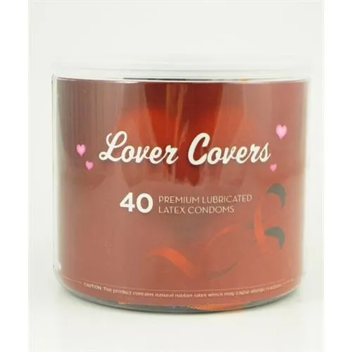 Paradise Marketing Vibrators Lover Covers 40 Count Jar