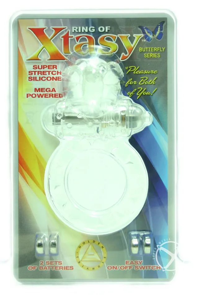 RING OF XTASY Ring Of Xtasy Butterfly Series Vibrating Cock Ring Male Sex Toys RING OF XTASY Ring Of Xtasy Butterfly Series Vibrating Cock Ring Male Sex Toys