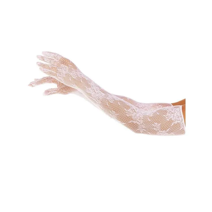 Vibrators Leg Avenue Lingerie Leg Avenue Opera Floral Gloves White
