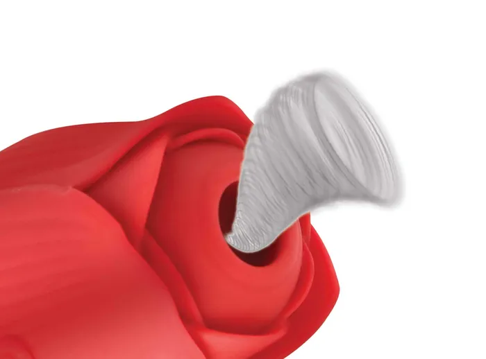 Vibrators | XR Brands inmi Bloomgasm Romping Rose Suction and Thrusting Vibrator - Red Vibrators | XR Brands inmi Bloomgasm Romping Rose Suction and Thrusting Vibrator - Red