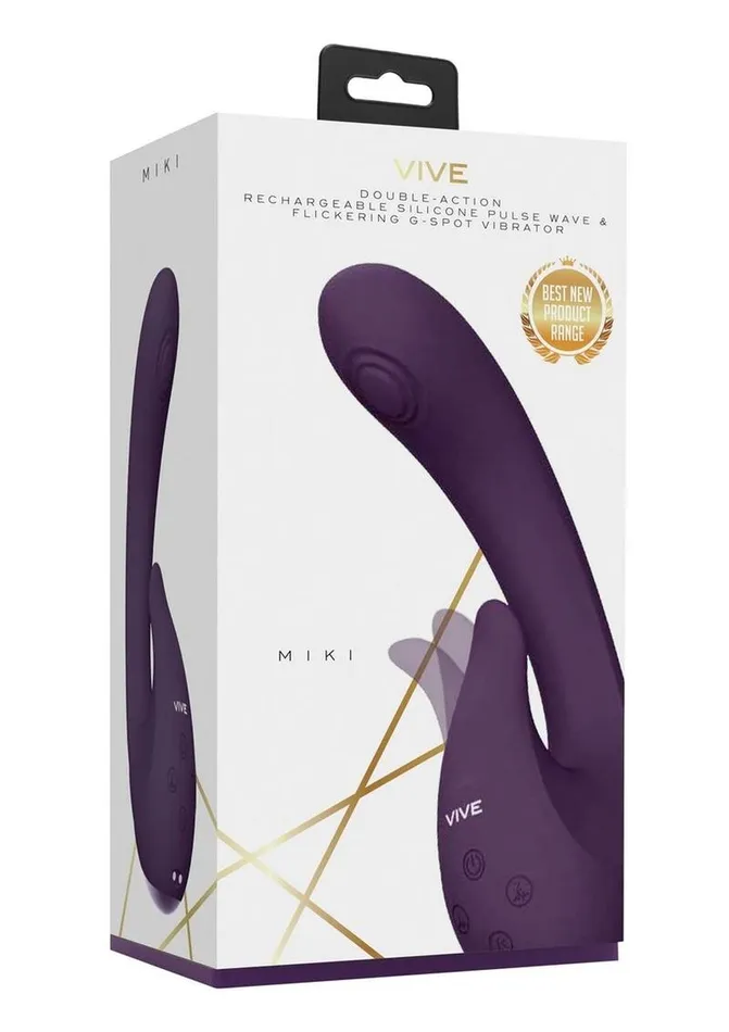 Vive Miki Rechargeable Silicone Pulse Wave and Flickering G-Spot Vibrator | Vive by Shots Vibrators