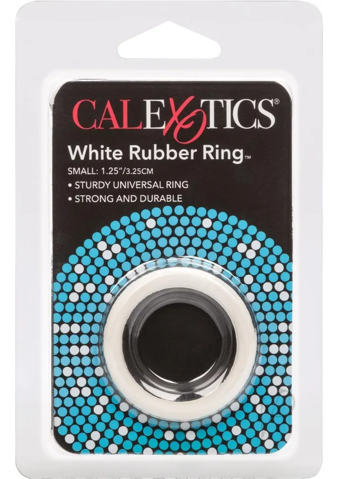 White Rubber Cock Ring | Rings! Male Sex Toys