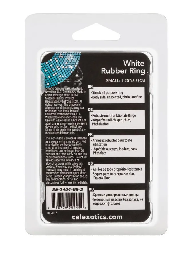 White Rubber Cock Ring | Rings! Male Sex Toys