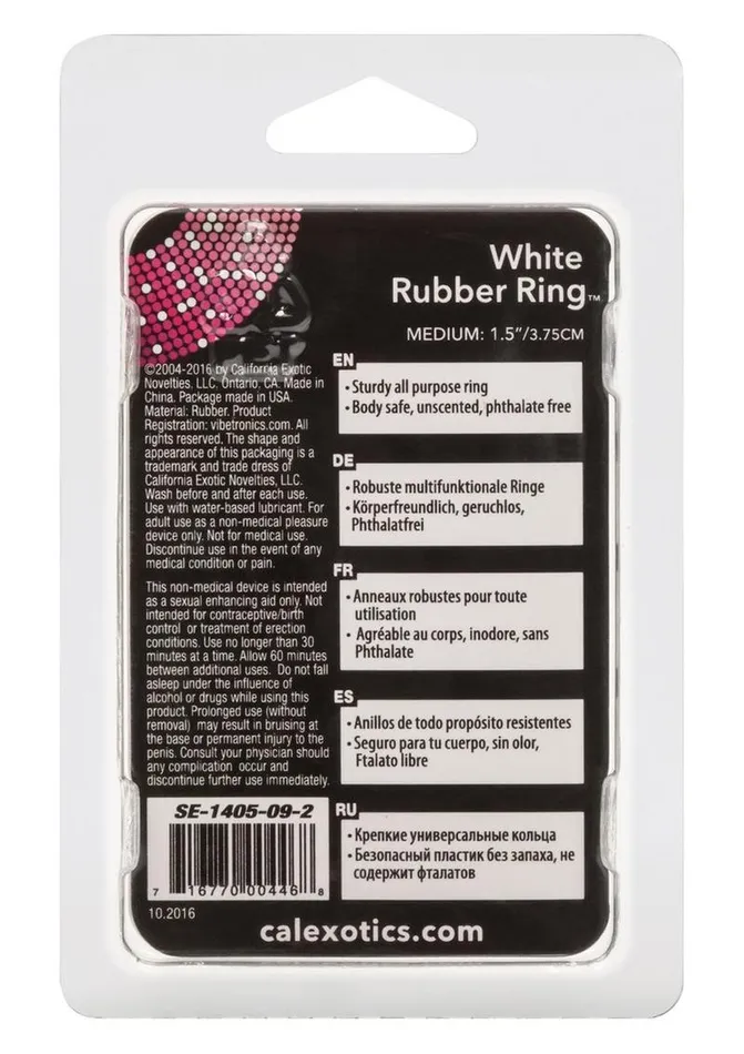 White Rubber Cock Ring | Rings! Male Sex Toys